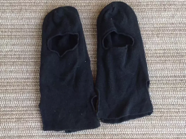 2 Lot USMC Army Military Surplus Balaclava Wool Snow Cold Weather Hood Watch Cap