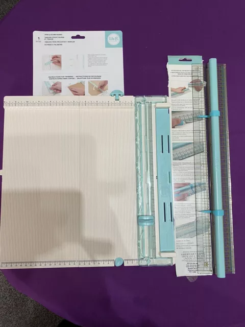 We R Memory Keepers 12x12 score & trim board plus supreme ruler 18” bundle