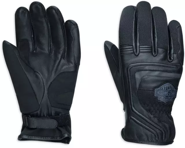 Harley-Davidson Handschuhe Bar & Shield Reflective Mesh schwarz/grau