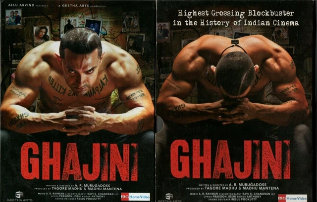 GHAJINI BOLLYWOOD DVD Aamir Khan, Asin Thottumkal, Jiah Khan