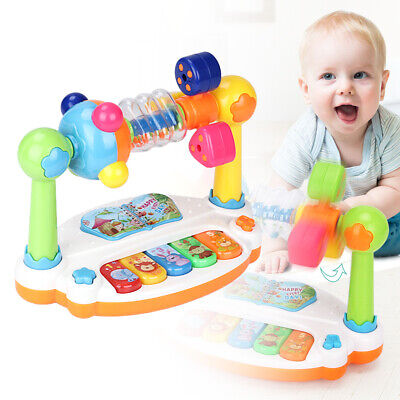 Rotating Mini Baby Music Piano Light Sound Educational Cognition Learn Toy Gift