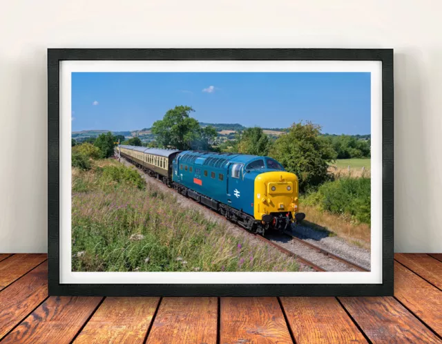 Deltic Framed Print, 55019 at The Gloucester and Warwickshire Railway. Class 55.