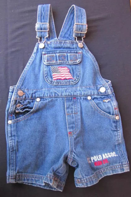 U.S. Polo 1890 Association Jean Co. Children's Shorts Overalls 18 Month T@@ CUTE