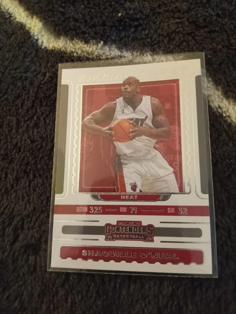 2019-20 Panini Contenders Winning Ticket #6 Shaquille O'Neal Miami Heat SHAQ