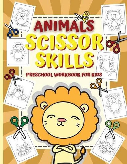 ANIMAL SCISSOR SKILLS / Preschool Workbook For Kids by Bas McSerban ...
