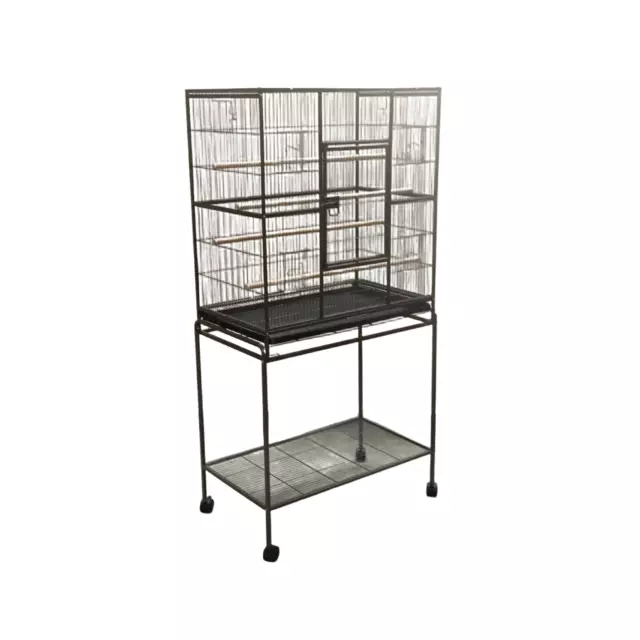 YES4PETS 161 cm Bird Cage Parrot Aviary Pet Stand-alone Budgie Perch Castor Whee