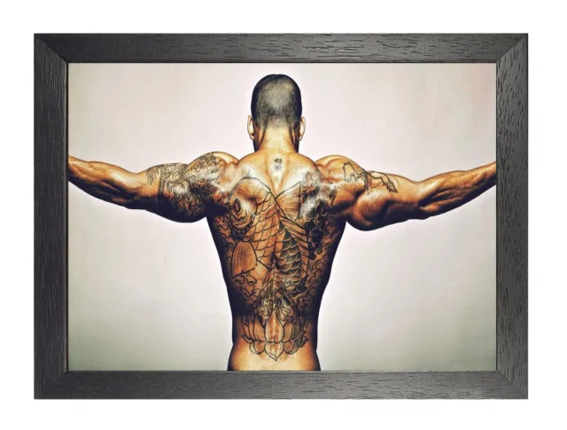 Model Man 14 Sexy Schöner Schwuler Mann Gesunder Körper Motivation Tattoo Poster Fitnessstudio Fit