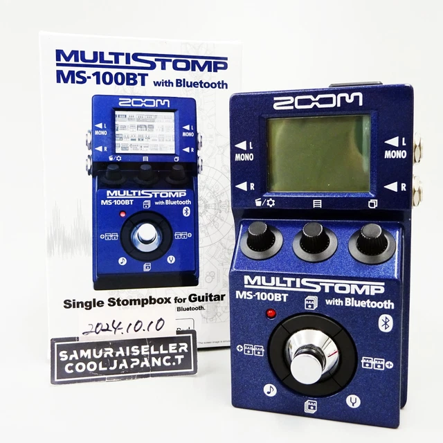ZOOM MS-100BT MULTI STOMP avec pédale multi-effets Bluetooth guitare ...
