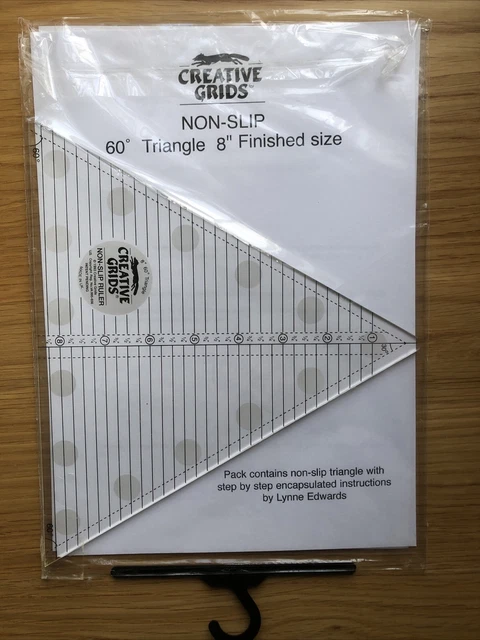 REGLA CREATIVE GRIDS 60 grados TRIÁNGULO 8"" TAMAÑO TERMINADO