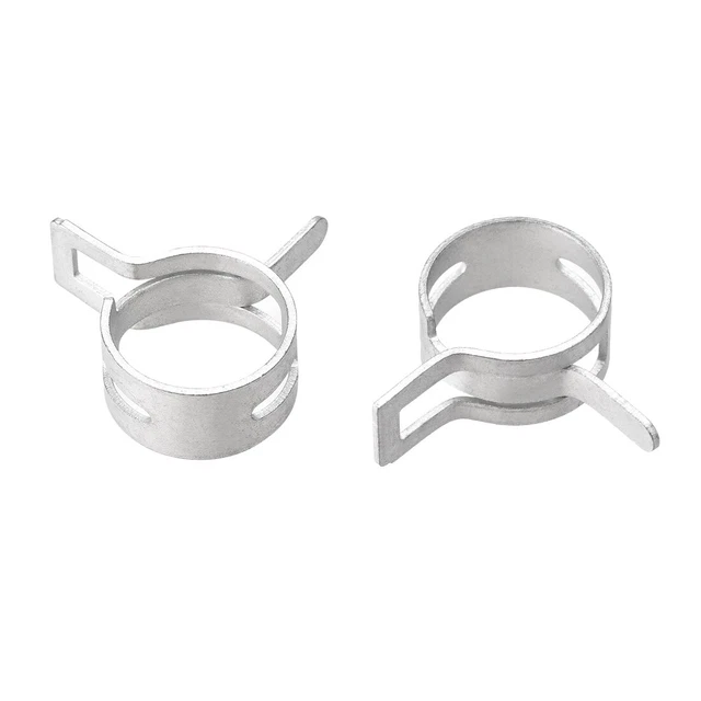 Nastro acciaio morsetto 21mm tubo fermo molla argento morsetto acciaio 10pcs