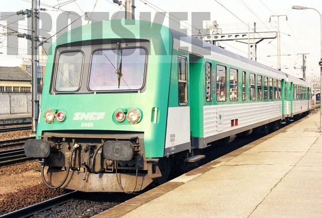 35mm Colour Negative SNCF French Railways Electric Railcar 8663 c1995 France