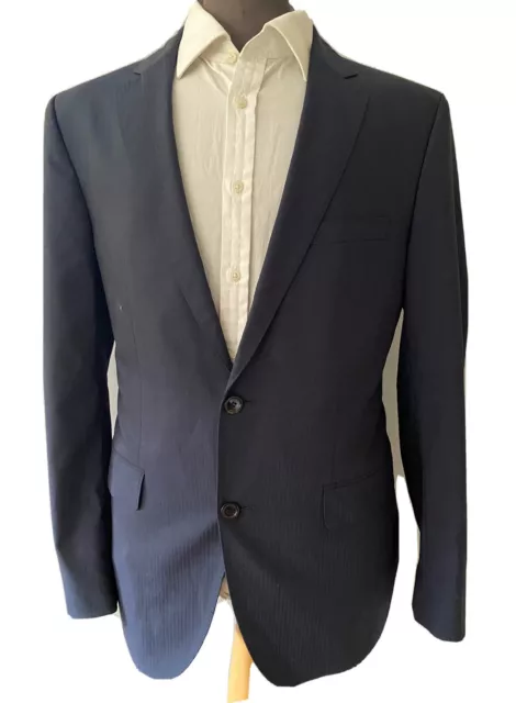 Mens Hugo Boss Suit, Single Breasted, Size UK 40R/ W36, The James/Sharp2, Navy