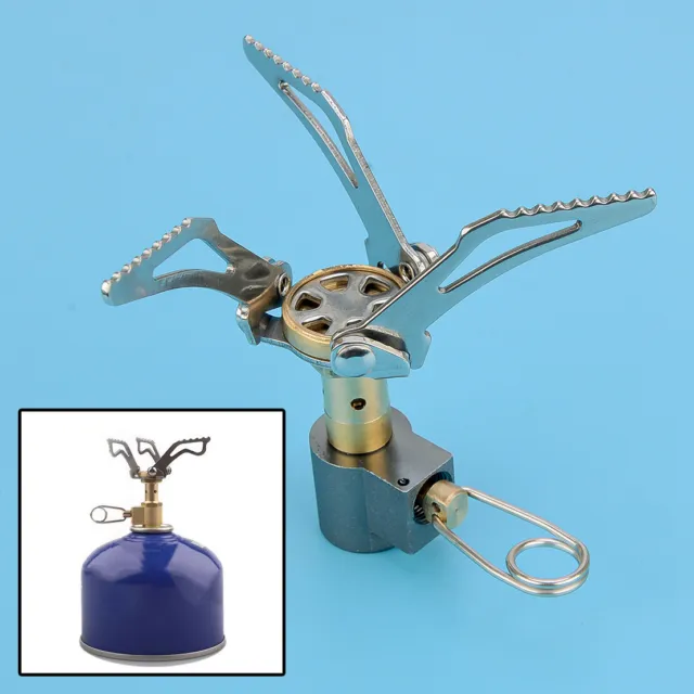 Outdoor Camping Picnic Gas Burner Portable Backpacking Folding Mini Pocket Stove