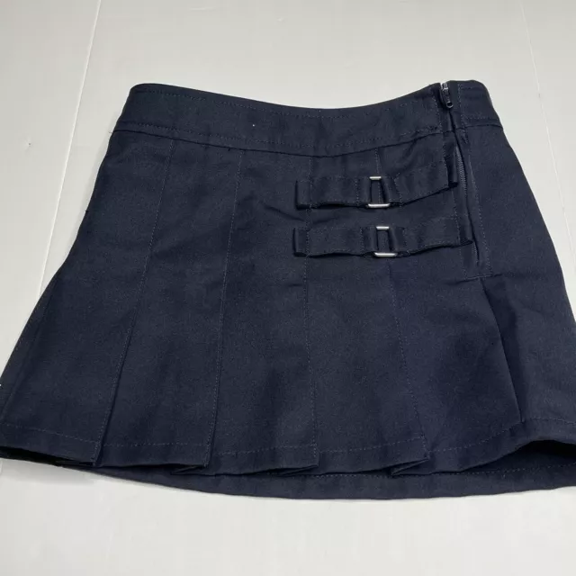 French Toast School Uniform Skort Skirt Navy Girls Size 4 Adjustable Waist