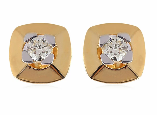 Boucles D’oreilles Diamants 0,60 Ct Or 18K – Clous à Vis – Couleur G, Clarté SI1 – Neuf Avec étiquettes