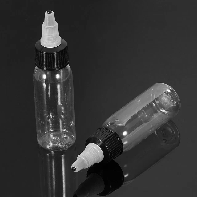 (5Pcs)30ML Tattoo Color Empty Bottle Empty Plastic Tattoo Ink Pigment Makeup