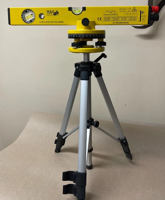 TUV NIVEL LÁSER EPT97A 400 mm con trípode y estuche EUR 16,63