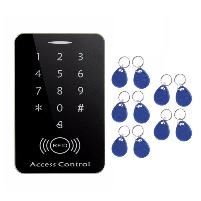RFID ACCESS CONTROL System Safe ID Card Password Door Lock 10 Keyfobs £ ...