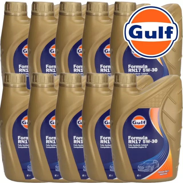 OLIO MOTORE AUTO GULF Formula RN17 5W30 SPECIFIC PER MOTORI  Renault ACEA C3 10L