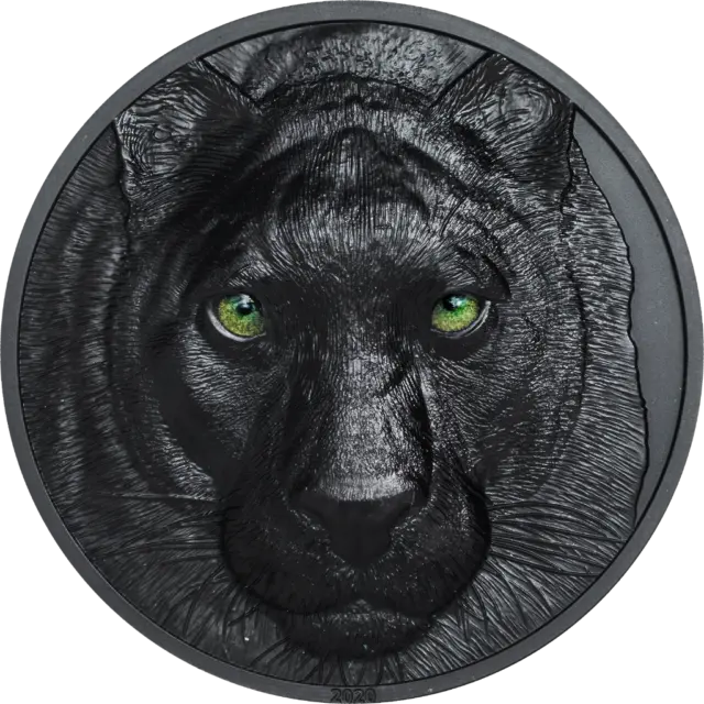 Palau 2020 10$ - Black Panther – Hunters by Night - 2 Oz silber Münze