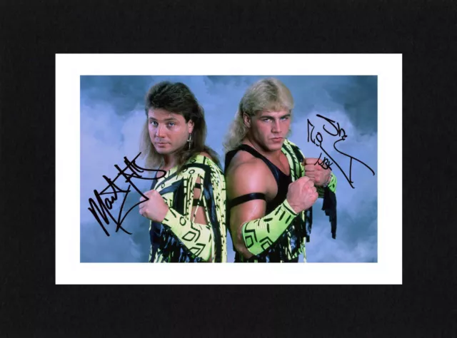 8X6 Mount THE ROCKERS Signed PHOTO Print Ready To Frame WWE Wrestling