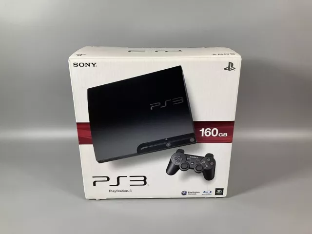 PS3 Charcoal Black CECH 3000A 160GB Console Box Sony PlayStation 3 Slim [BOX]