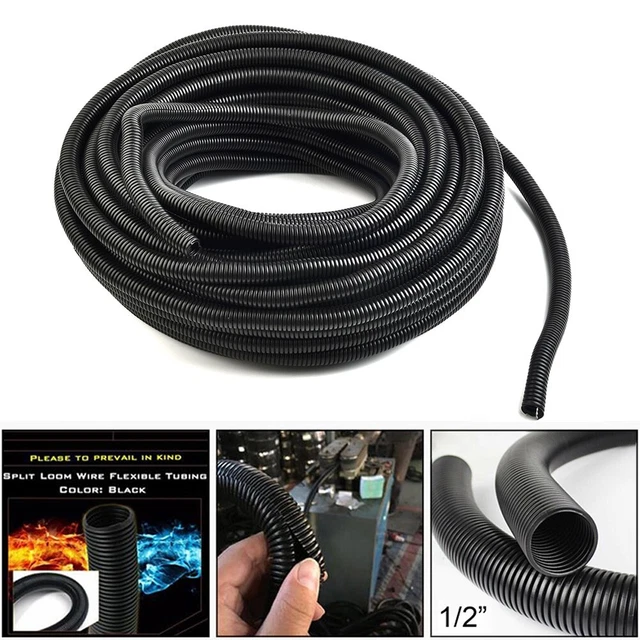 98ft 1/2 Partagé Câble Boucle Conduit Tubage Tube Tuyau Protection Durable Use