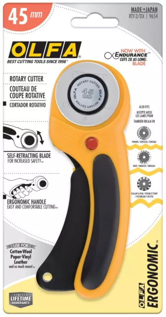 OLFA Ergonomic Rotary Cutter 45mmRTY2/DX