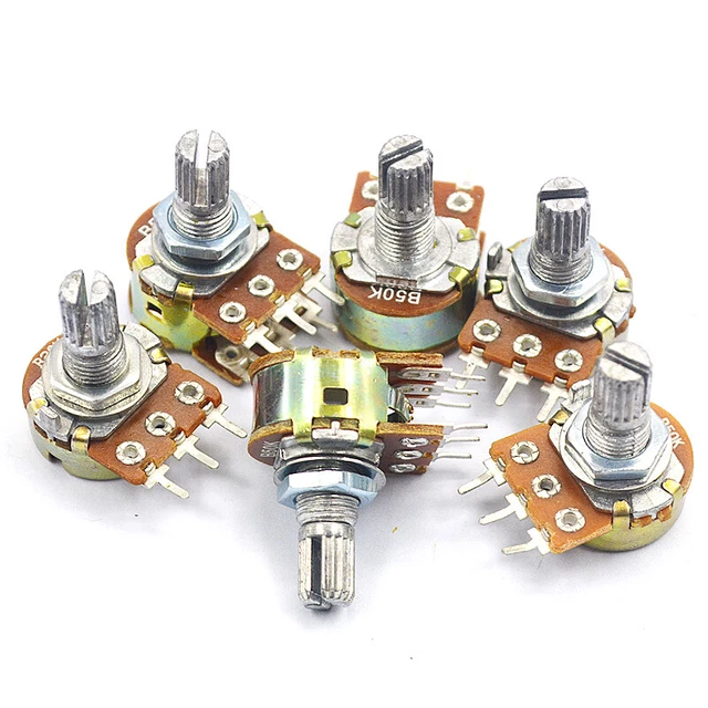 15mm Variable Resistor Adjustable Resistance Linear Taper Potentiometer 1K to 1M
