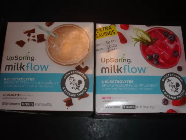 32 Upspring Milk Flow & Electrolytes Breastfeeding Supp,Exp8/23,New Sealed