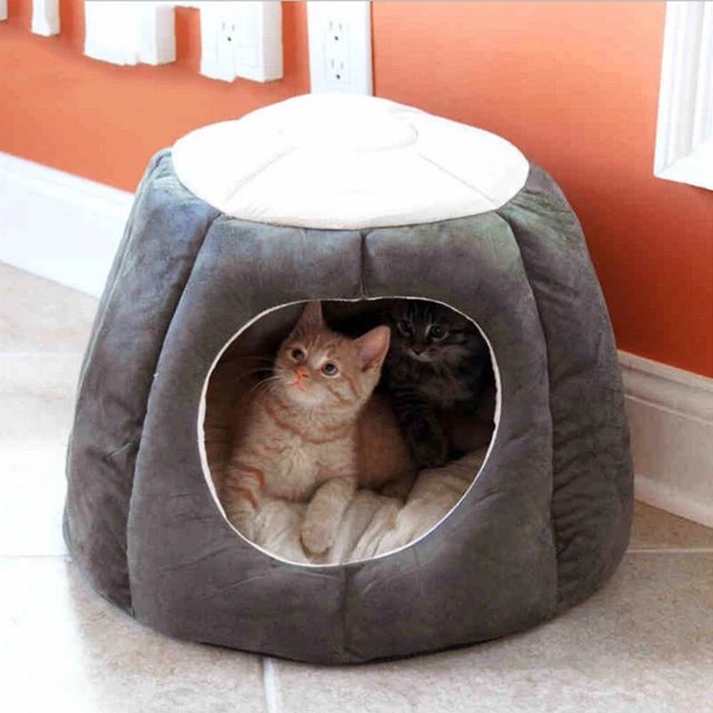 Mesa redonda casa para perros tienda de cachorros mascota creativa nido cálido cama para dormir