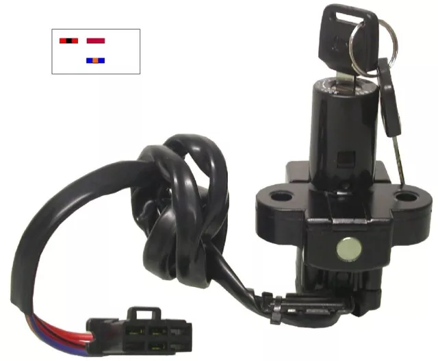 Ignition Switch Fits Honda CBR900R 92-94 3 Wires MW0 35100-MW0-601