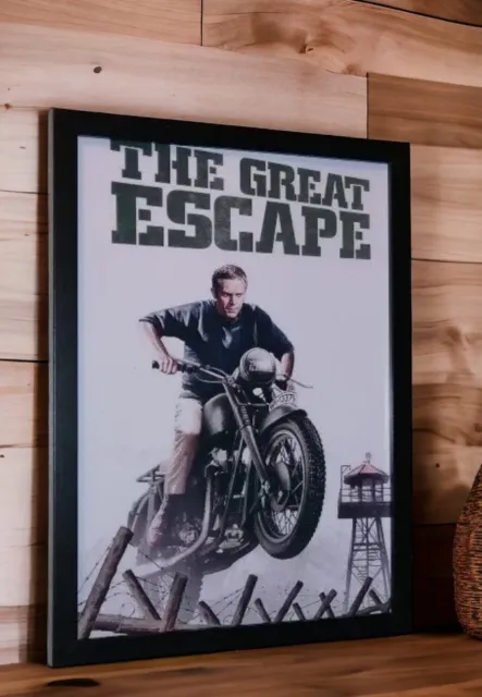 The Great Escape Movie Steve McQueen Picture Size A4 Wall Hanging