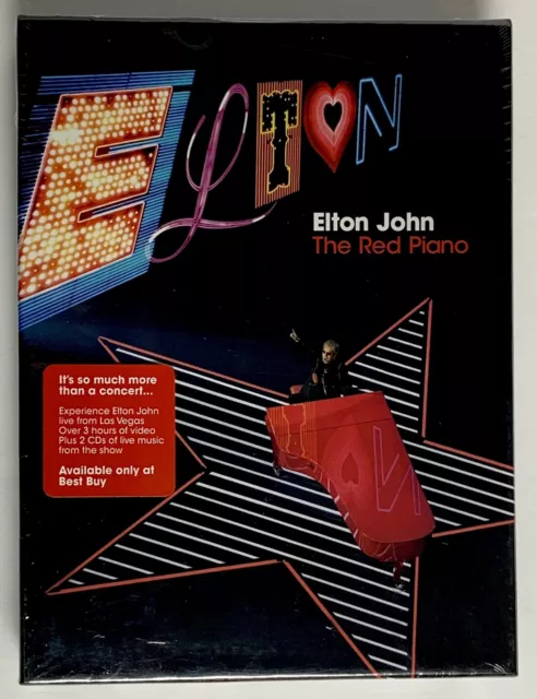 Elton John The Red Piano CD DVD Box Set NEW SEALED 4 Discs 3 Hours Bonus Scenes