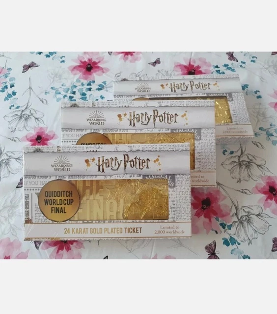 Harry potter 24k gold top plated hogwarts express ticket
