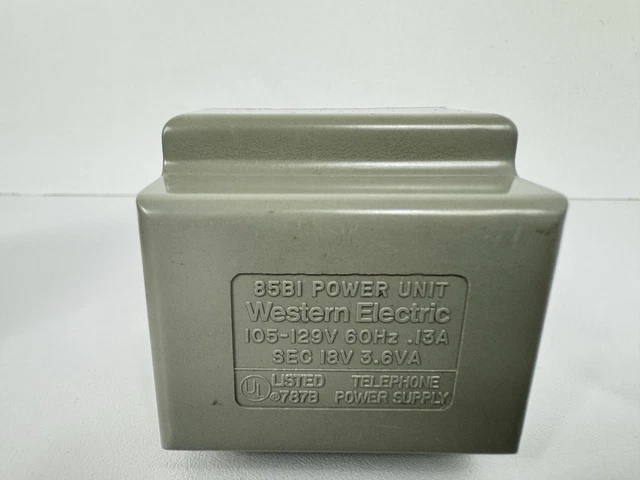 WESTERN ELECTRIC 85B1 Power Unit for 4A Speakerphone Power Supply ...