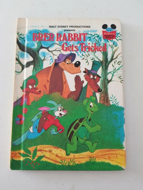 Disney's Wonderful World Of Reading Book - Brer Rabbit Gets Tricked 1981 HC