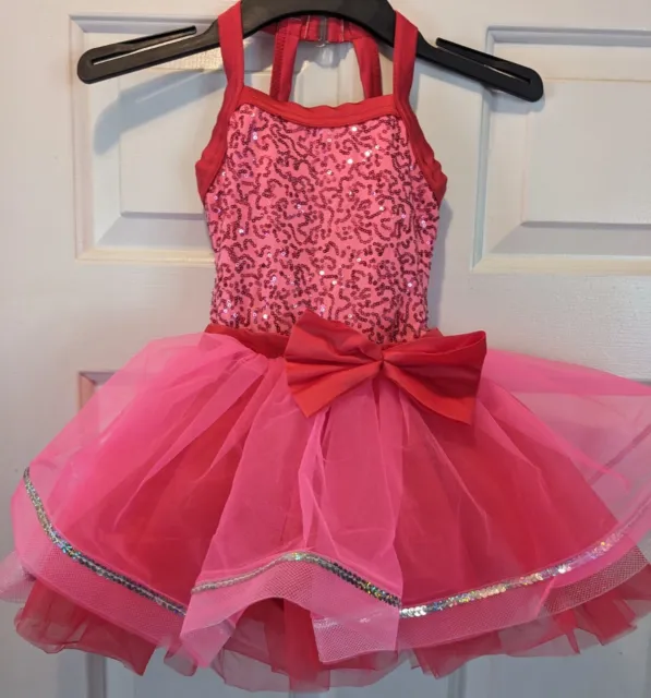 Pretend Play Dance Dress Up Tulle Ballerina Childs Costume Pink Weissman 4/5 XSC