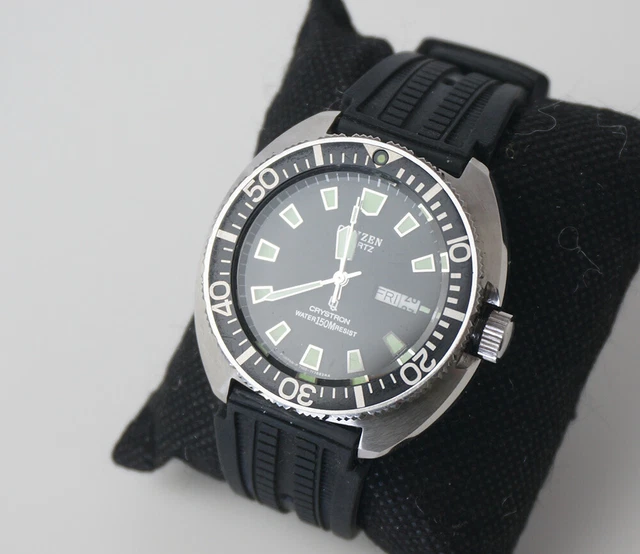 Citizen Crystron Turtle 150M Challenge Diver 4-732316Taa Citizen Crystron Turtle 150M Challenge Diver 4-732316Taa