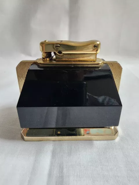 Vintage Colibri By Kreisler Art Deco Gold Tone Table Lighter West German RARE