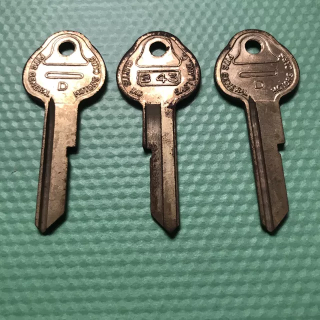 Curtis B43 D   Key Blanks    3x