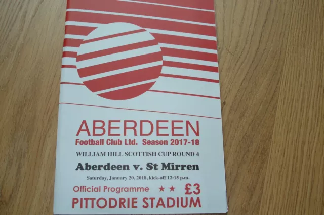 Aberdeen V St (Saint) Mirren                                             20/1/18