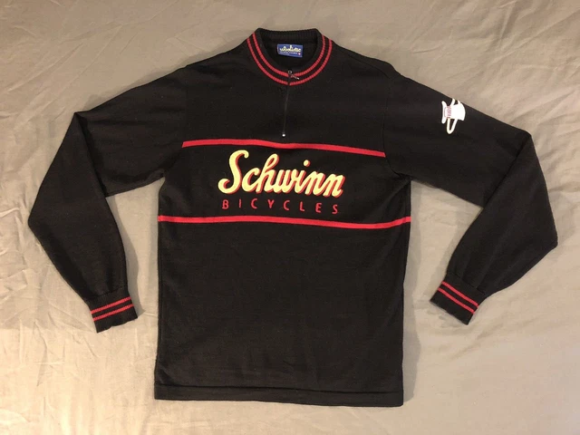 VERY RARE Schwinn Bicycles Woolistic Merino Wool Retro Double Sided Jersey 40 VERY RARE Schwinn Bicycles Woolistic Merino Wool Retro Double Sided Jersey 40