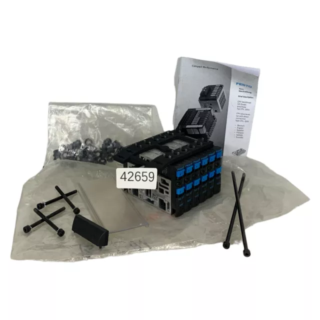 Set FESTO MSZC-3-21 DC (384 164) Magnetventil CPV14-M1H-2X3-GLS-1/8 Ventilinsel