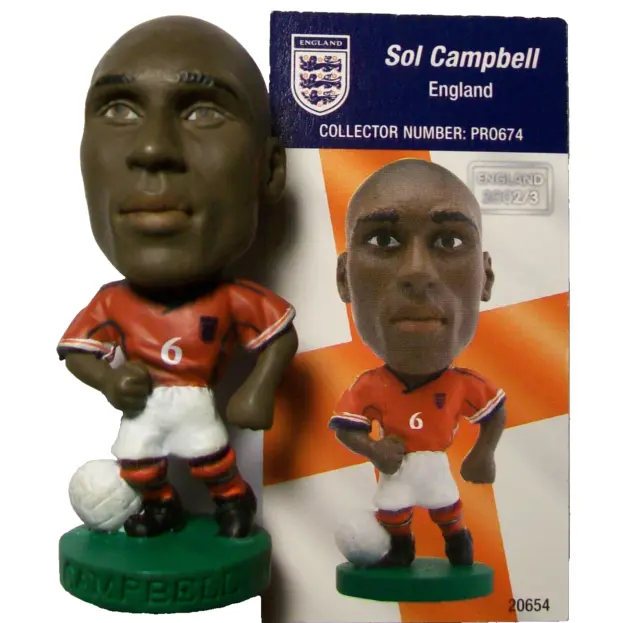 Corinthian Prostars ENGLAND Away CAMPBELL PRO674 Loose + Card Figure From 4 Pack
