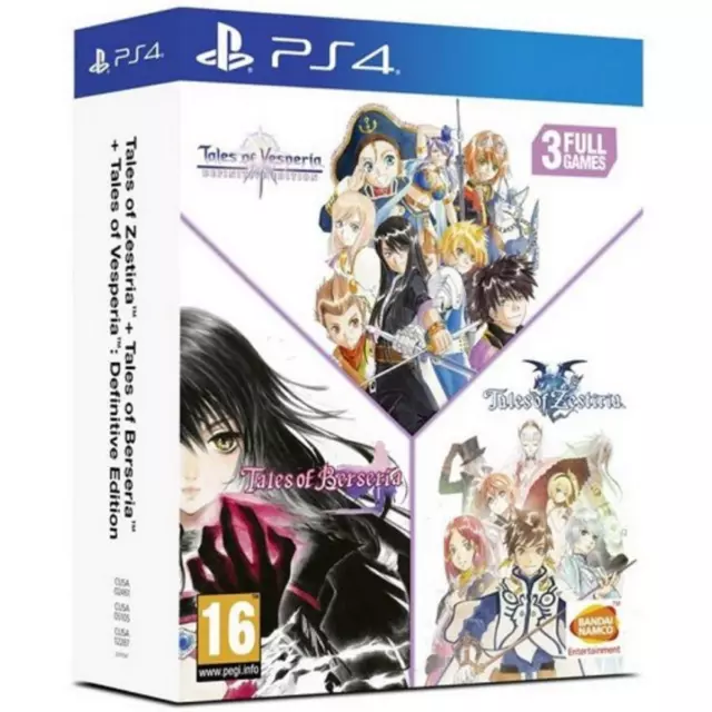 Tales Of : Vesperia & Berseria & Zestiria Trilogie Compilation PS