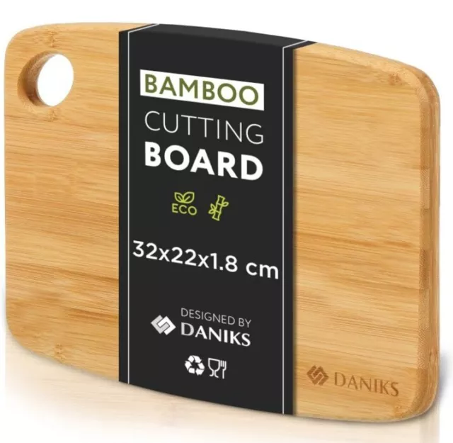 Unibos Bamboo Chopping Board with 4 BPA Free Plastic Drawer/Trays with lids  Kitchen Set-100
