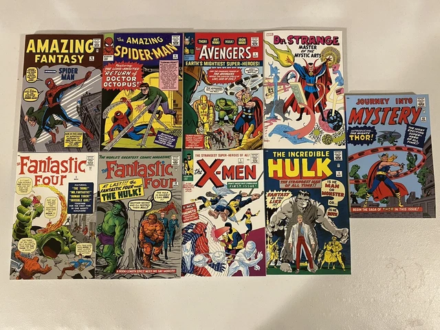 Mighty Marvel Masterworks DM Variant TPB Lot 9 Books RARE Spider-Man, FF, X-Men