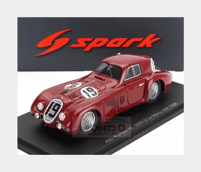SPARK S9439 ALFA Romeo 8C 2900 B #19 Touring Speciale Le Mans 1938 - 1/43 Scale £199.99 - UK