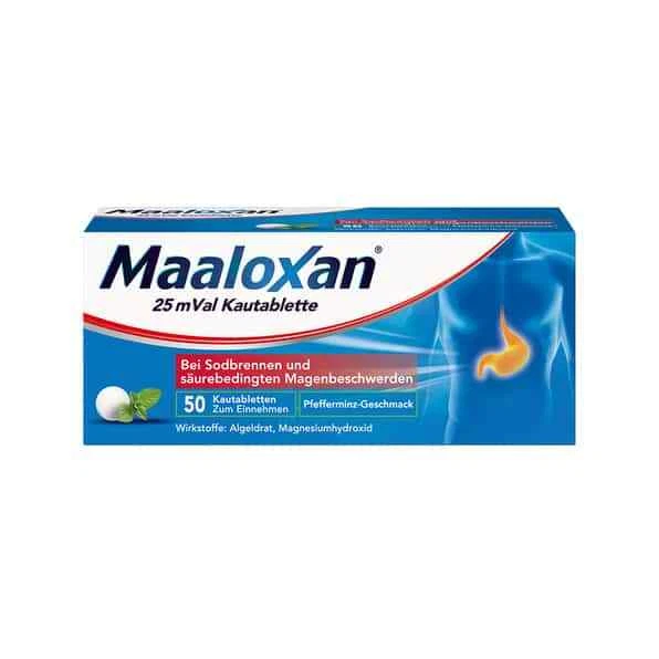 Maaloxan 25 mVal Kautabletten 50 St Kautabletten